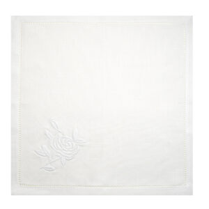 white flower Napkin
