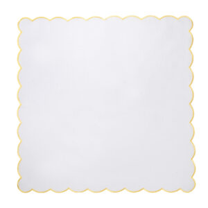 Yellow Scalloped Edge Napkin