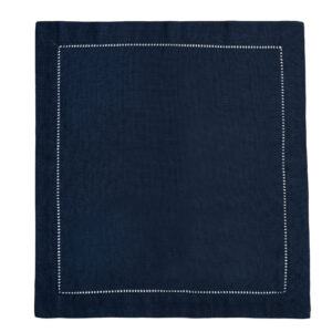Navy Classic Hemstitched Napkin